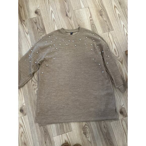 Emery Rose Sweater embellished with faux pearls Womens 4XL - Picture 2 of 4